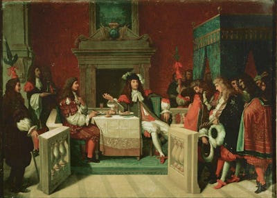 Louis XIV et Molière déjeunant à Versailles, par Ingres
