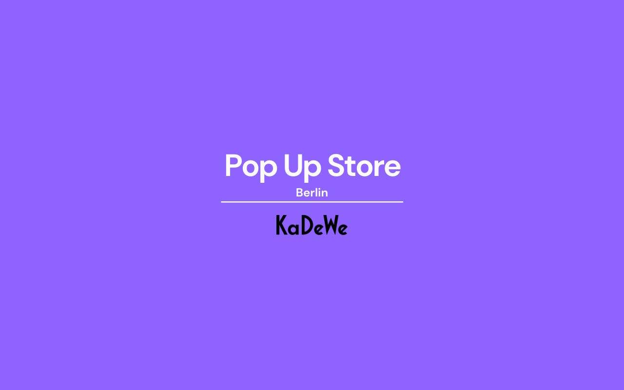 Pop Up Store KaDeWe | Vite EnVogue 