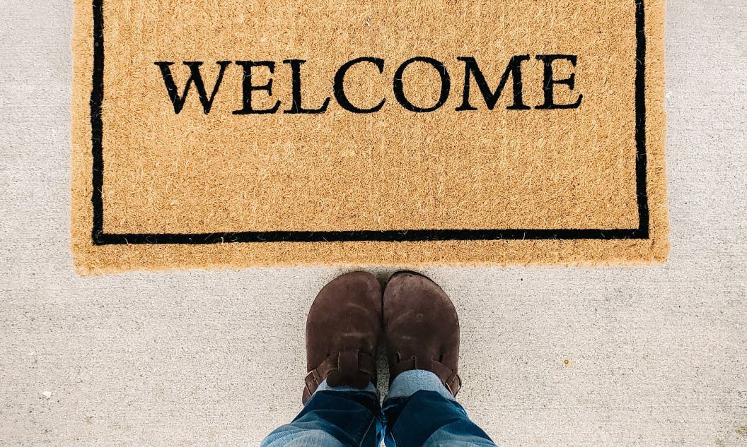 pleace doormats in the entryway