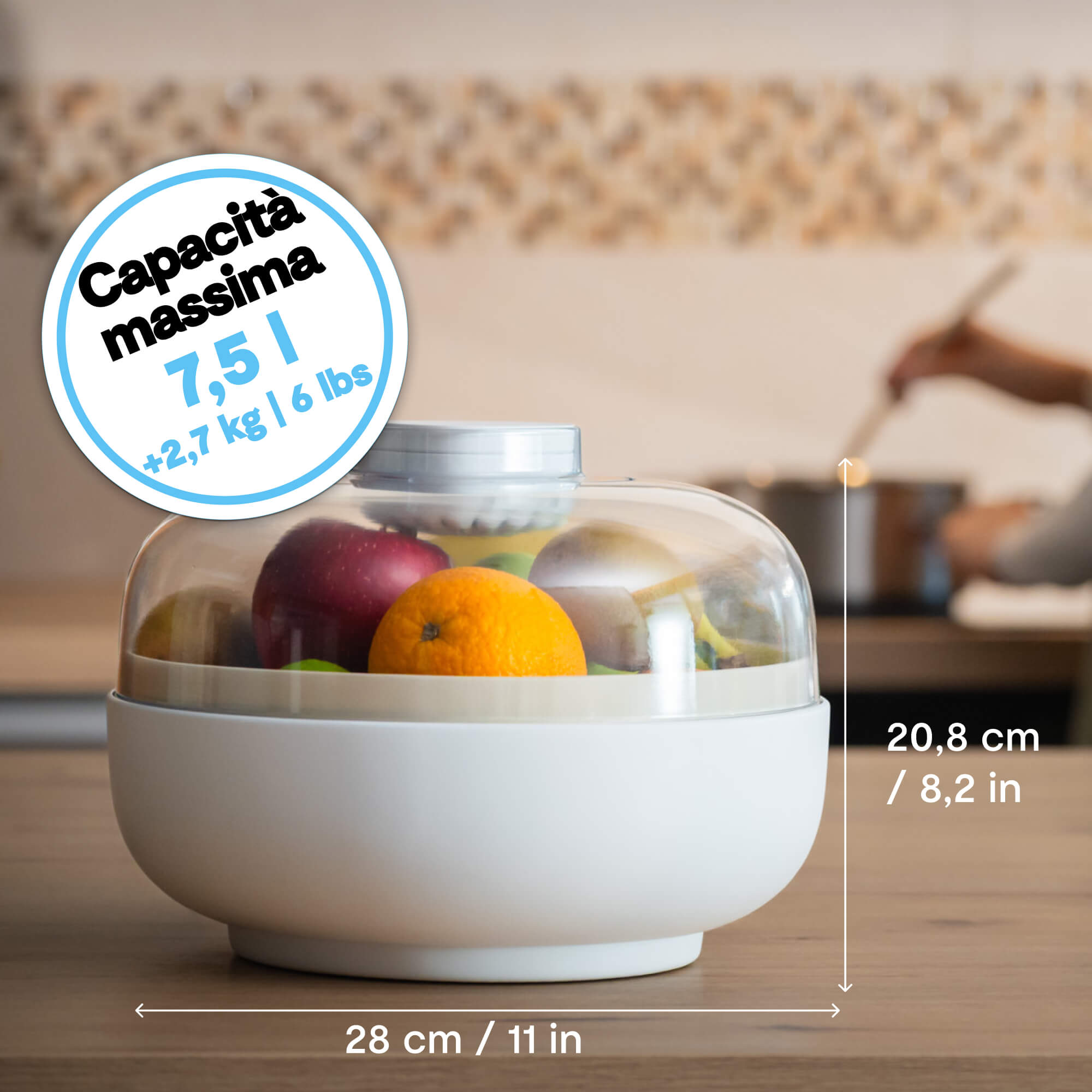 vitesy fruit bowl dimensioni e capacità