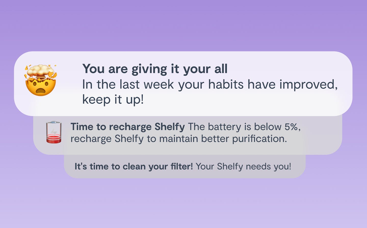 shelfy app notification