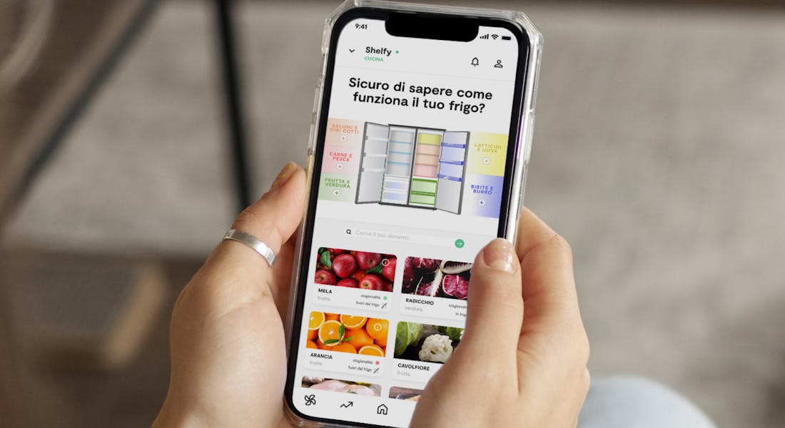 libreria degli alimenti Shelfy