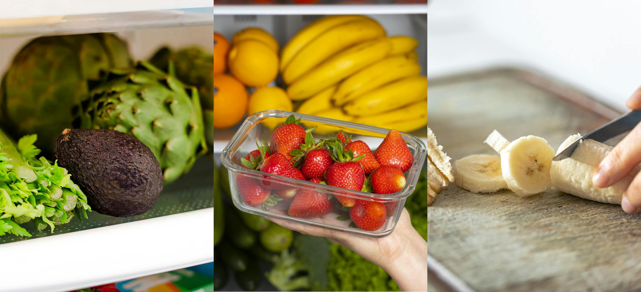 Come conservare avocado, fragole e banane 