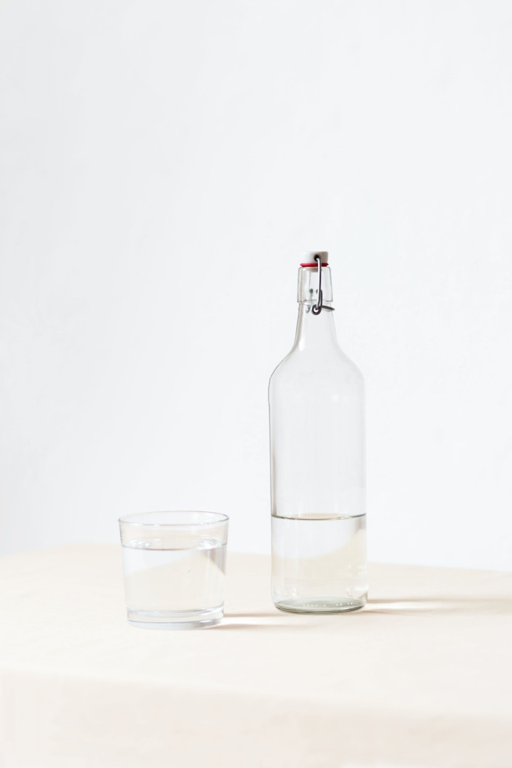 bottiglia acqua di vetro