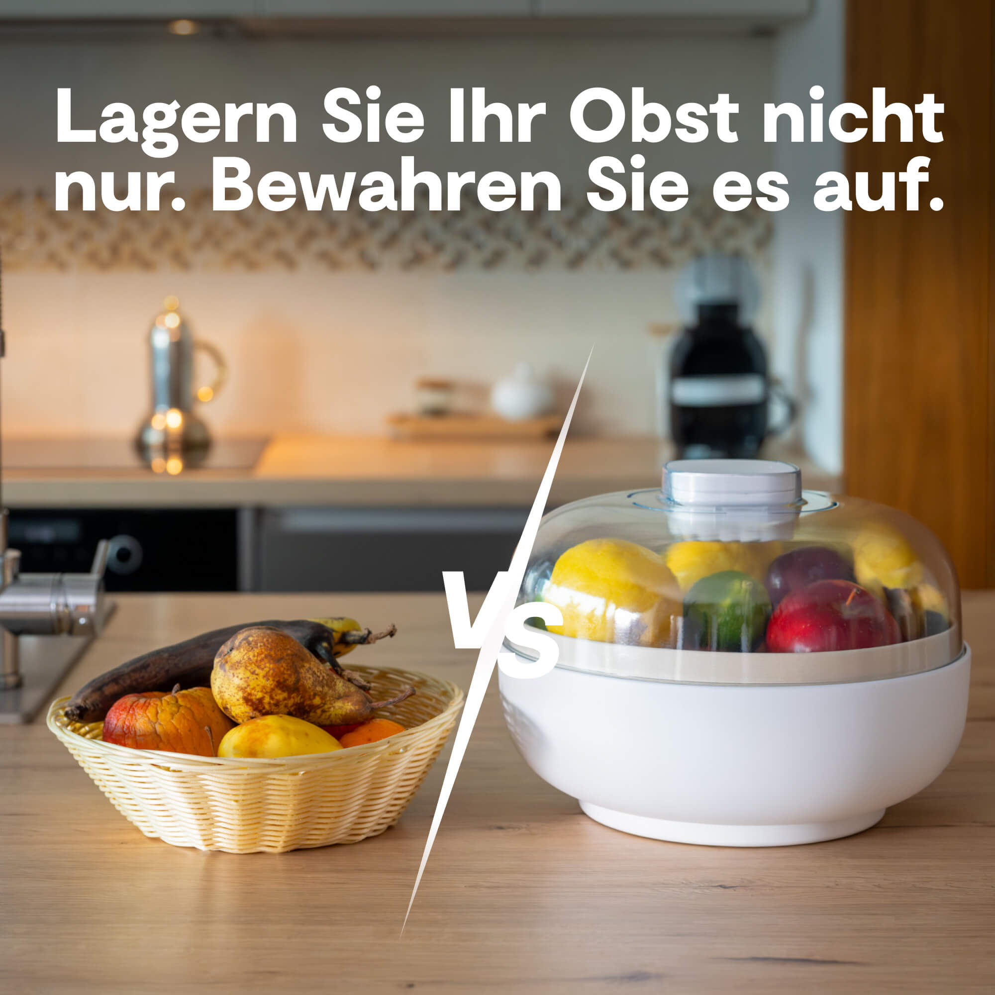 Vitesy Fruit Bowl ist besser als herkömmliche Obstschalen