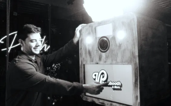 Carlos with the photobooth