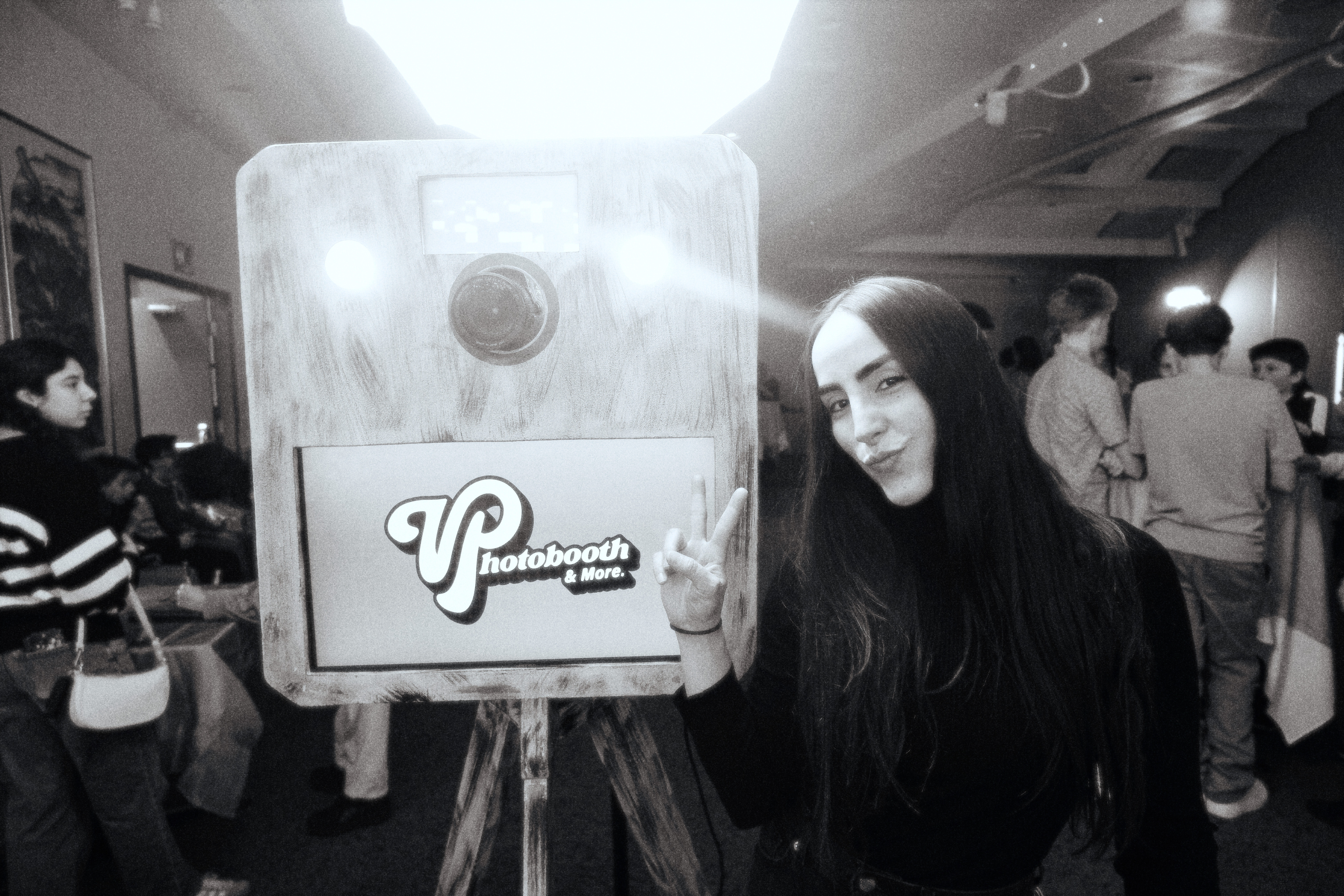 Ana with the photobooth