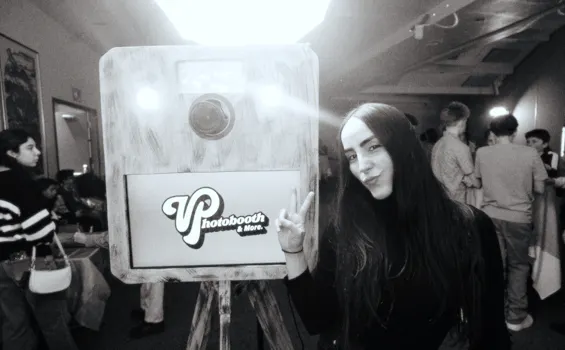 Ana with the photobooth