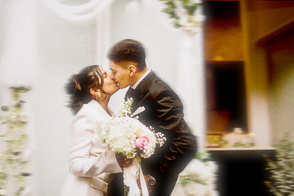 A couple for their wedding