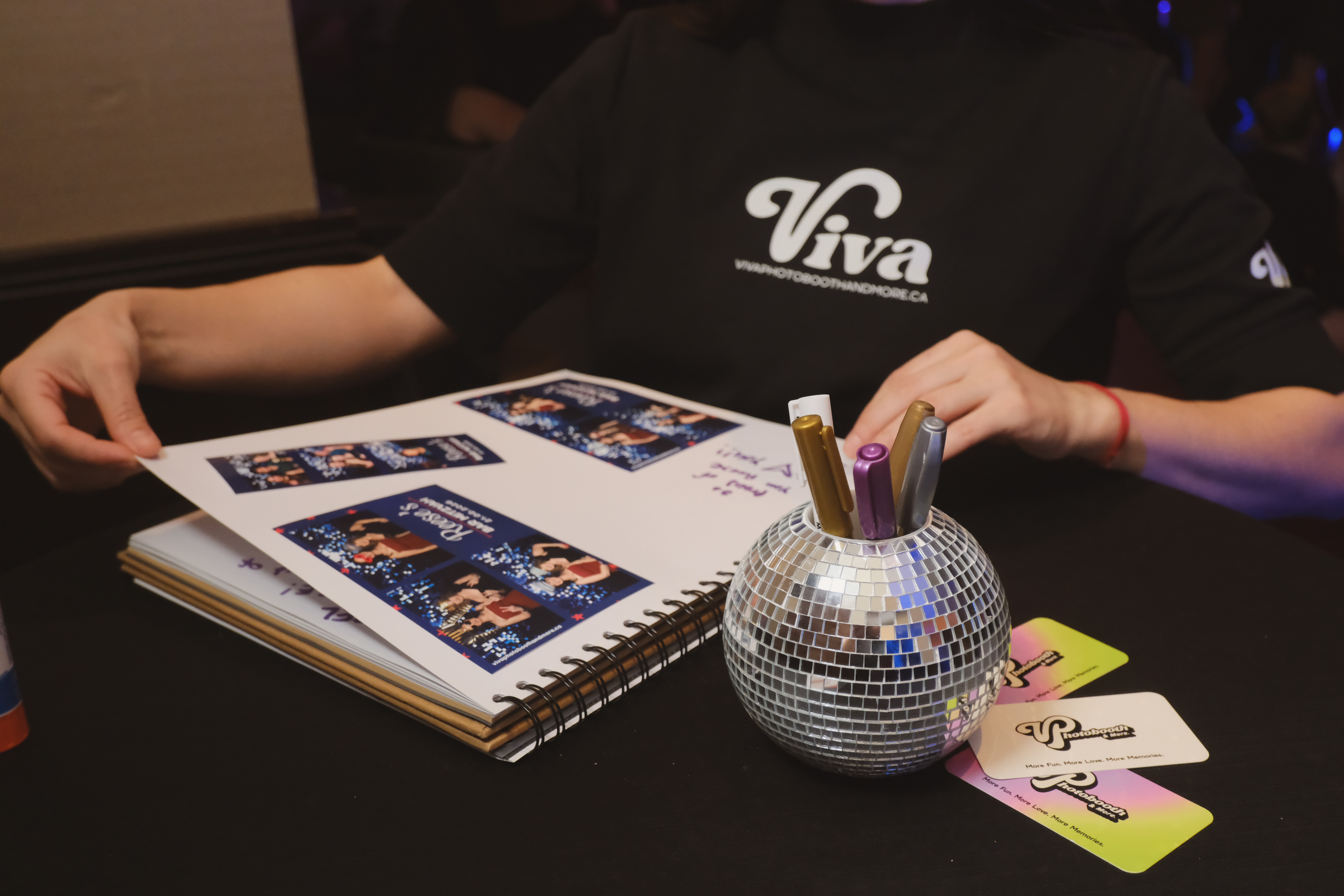 The memories book for a private party.