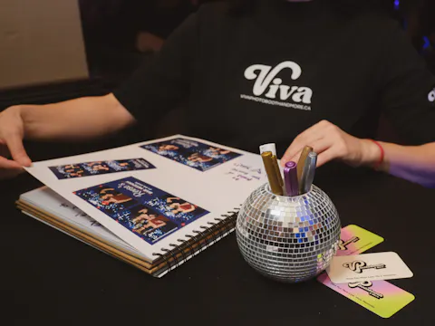 The memories book for a private party.