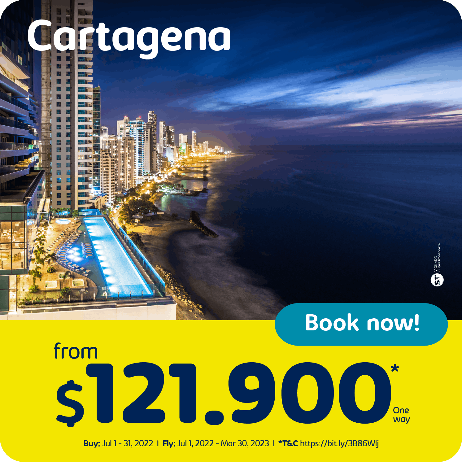 Cheap flights to Cartagena