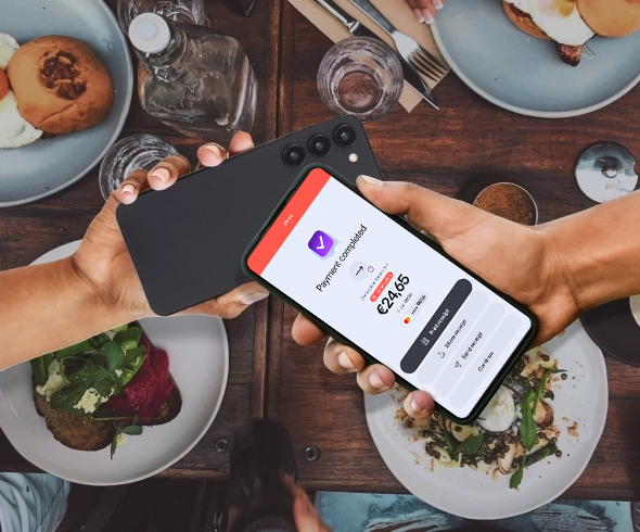 Customer completes payment during internet outage through the Viva.com Offline transaction service