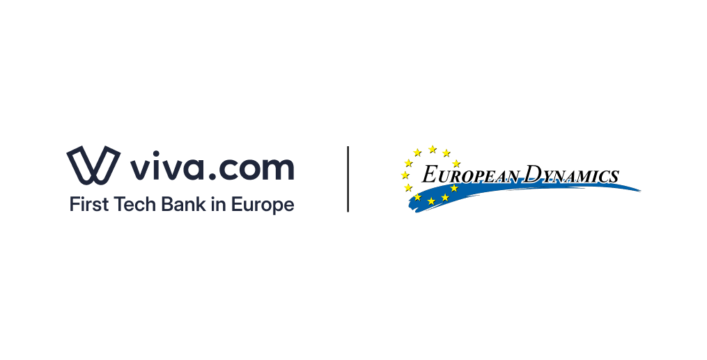 Viva.com and European Dynamics logos — partners on the EU CBAM central payment platform