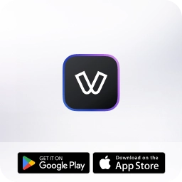 Viva.com Terminal app icon with Google Play and App Store badges, showing the step to download the app and turn mobile phones into secure POS terminals.