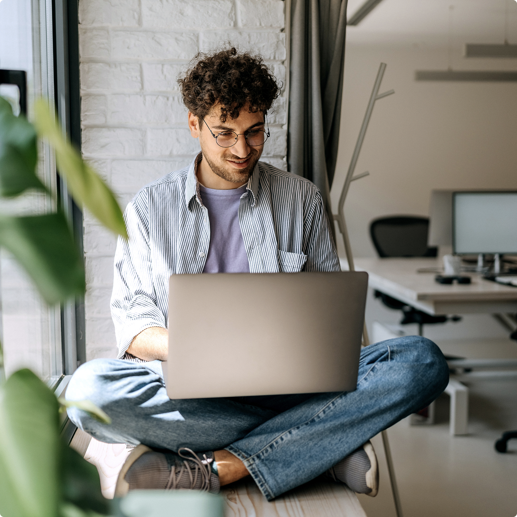 Marketplace founder using laptop to manage seller onboarding and payments