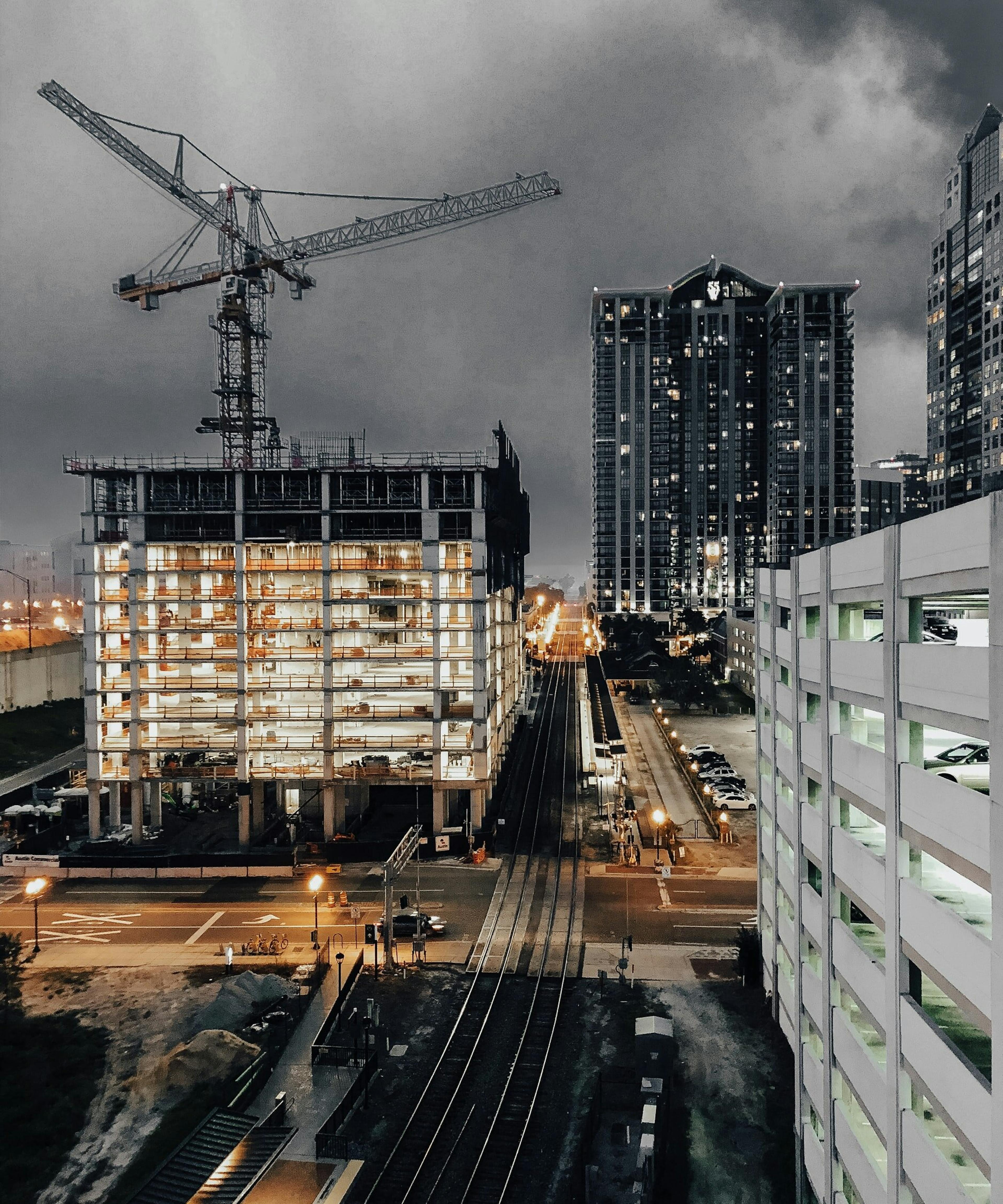 Street view of construction