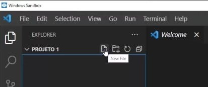 Como gerar um New Filer no VS Code