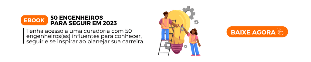 Banner do ebook "50 Engenheiros para Seguir em 2023".