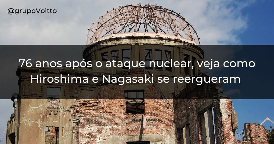 76 anos após o ataque nuclear, veja como Hiroshima e Nagasaki se reergueram
