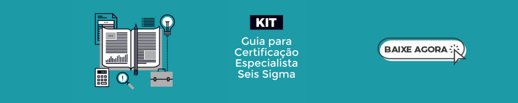 Banner do kit para Certificação Especialista Seis Sigma.