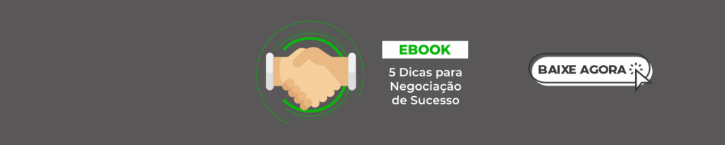 Banner do ebook 5 Dicas para Negociação de Sucesso.