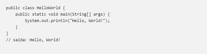 Exemplo de código Java