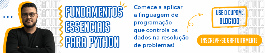 Banner do curso "Fundamentos Essenciais para Python".