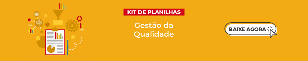 Banner do kit de Planilhas "Gestão da Qualidade".