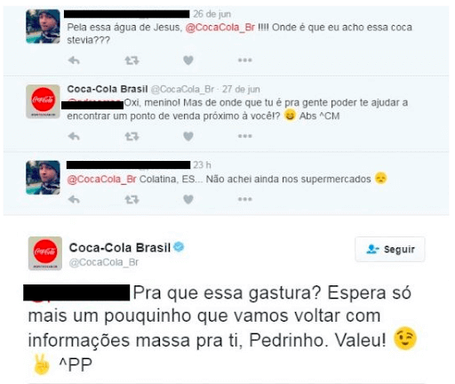 Exemplo de uso do Twitter