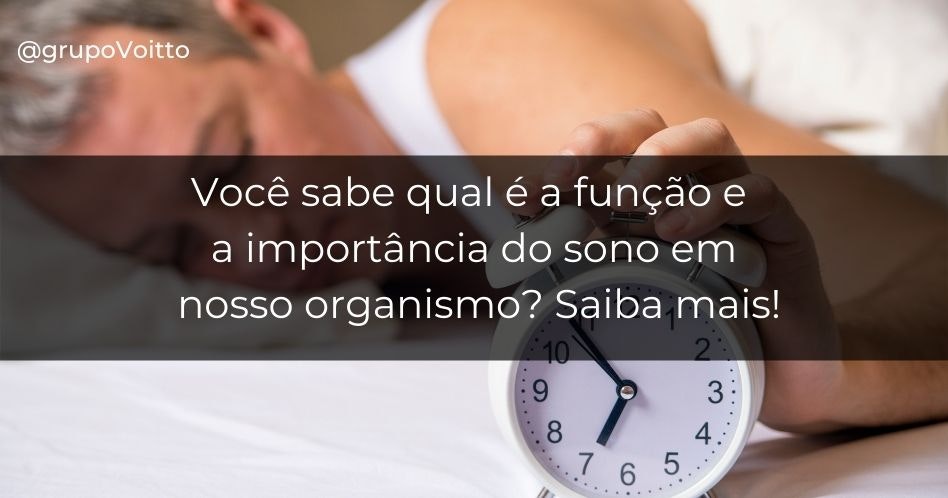 Você sabe qual é a função e a importância  do sono em nosso organismo? Saiba mais!