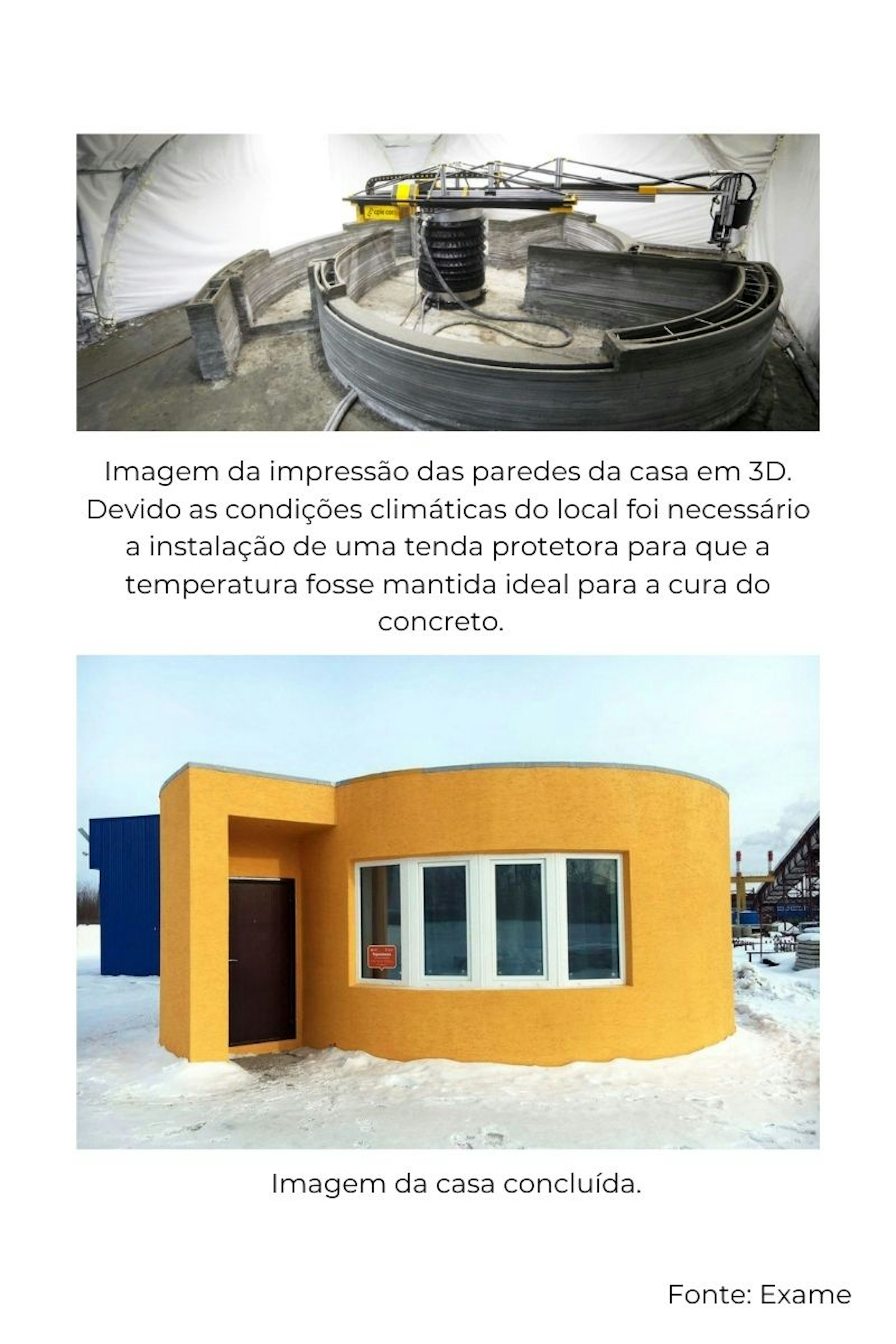 Impressão 3D de uma residência em 24h na Rússia