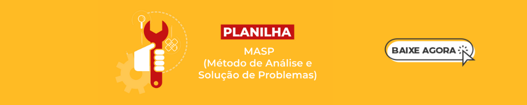 Banner com a Planilha Gratuita de MASP - Método de Análise e Solução de Problemas