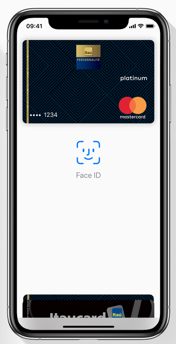 app wallet solicitando face id para realizar pagamento