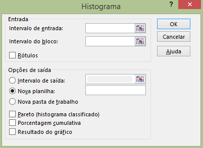 Passo 1 para histograma: Ativar o suplemento do excel