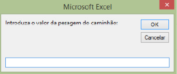 Introduza o valor da pesagem do caminhão: