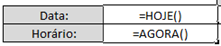 Exemplo de função hoje e agora