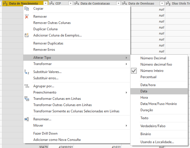 Como tratar dados corretamente no Power BI