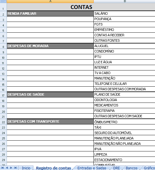 planilha de controle financeiro