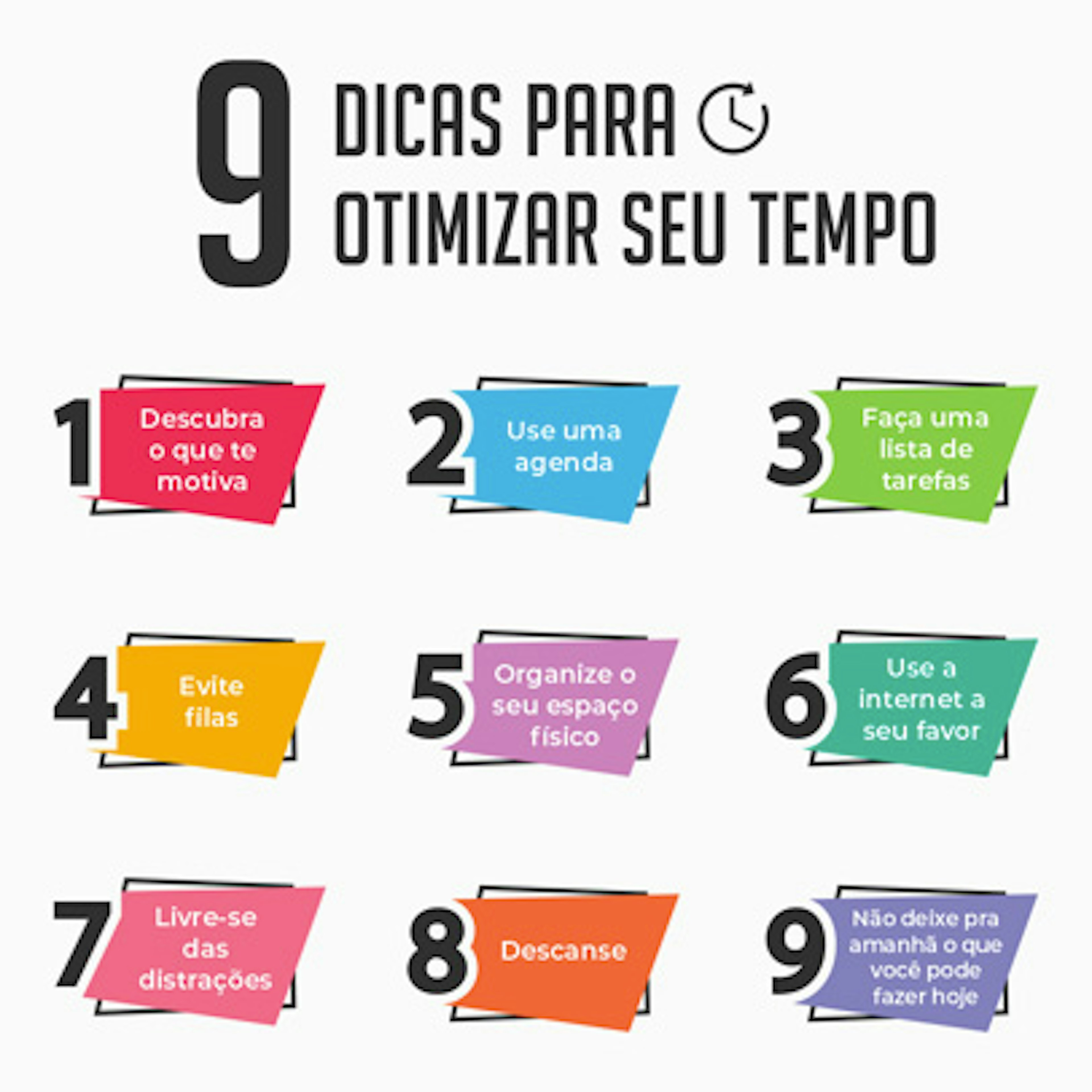 Quais as 7 técnicas para otimizar o tempo?