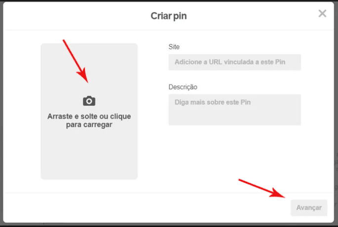 Como adicionar fotos no Pinterest