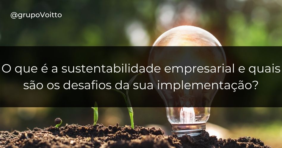 O que é a sustentabilidade empresarial e quais são os desafios da sua implementação?