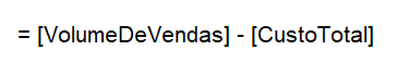 Fórmula do DAX