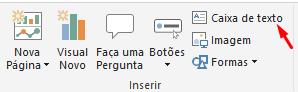 Criando caixa de texto no Relatório do Power BI