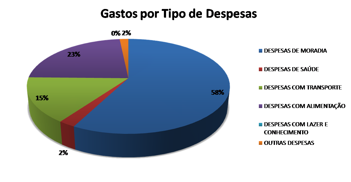 Gastos por tipo de despesa