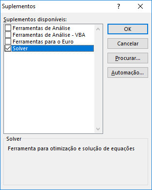 planilha de exemplo Solver