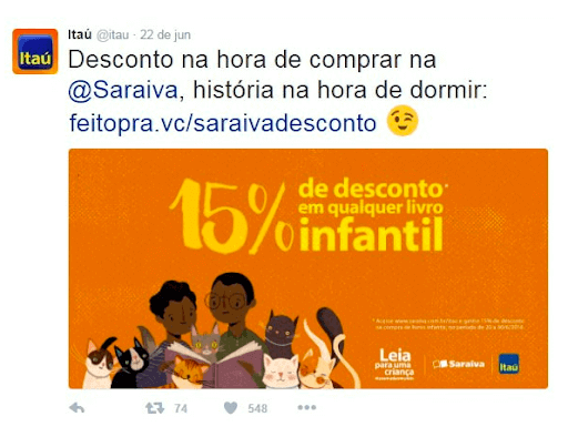 Exemplo de uso do Twitter