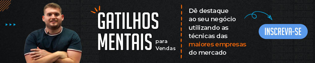 Banner do curso "Gatilhos Mentais para Vendas".