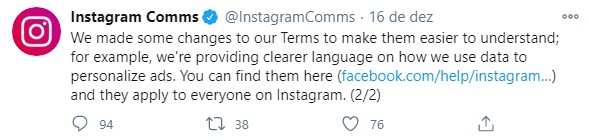 Instragram Comms