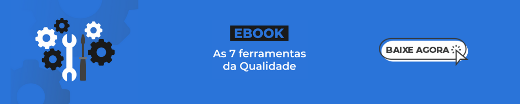 Banner do ebook "7 ferramentas da Qualidade".